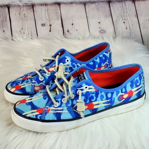 Sperry Women's Top-Sider Seacoast Swimmer Shoe Limited Edition Summer Blue 6.5 - Picture 15 of 17